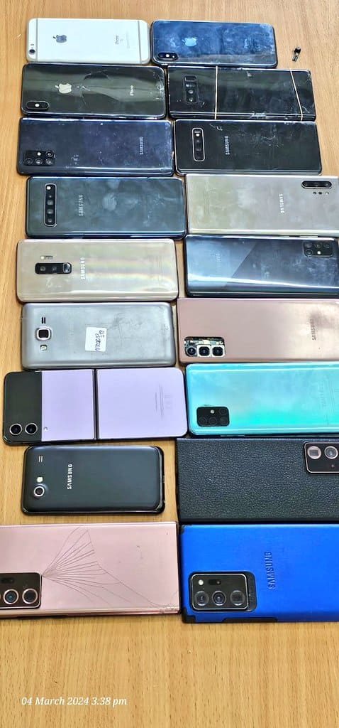 SUSPECTED STOLEN  MOBILE PHONES, LAPTOP AND TABLETS 