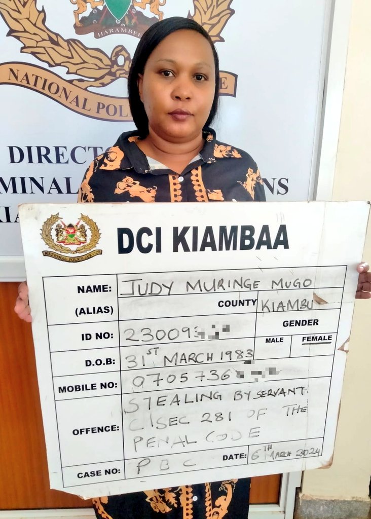 UNFAITHFUL SERVANTS IN SH15M THIEVERY TO BE ARRAIGNED IN KIAMBU