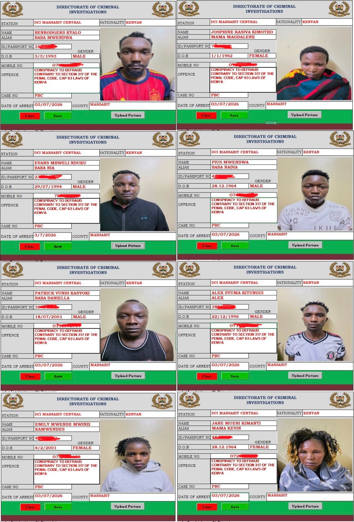 suspects