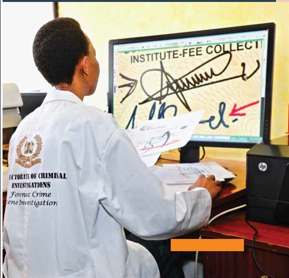 Forensic document examination at DCI