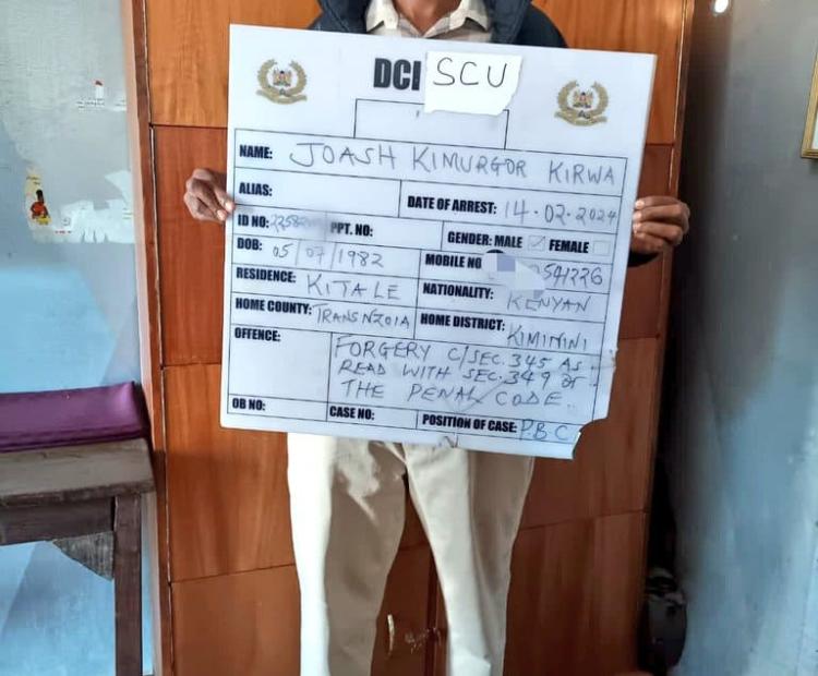 MAN WHO FORGED CERTIFICATES TO SECURE TVET JOB ARRAIGNED